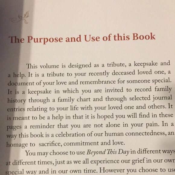 Beyond This Day Memorial keepsake Box and Book - Picture 11 of 14